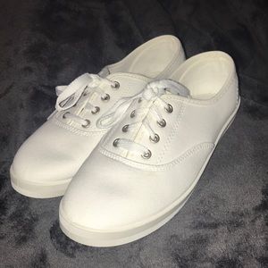 White Canvas Shoes
